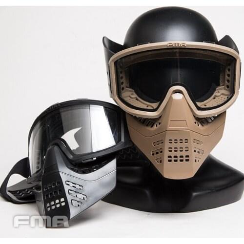 FMA Tactical Paintball 6mm Double Layer Lens Anti-Fog Goggles Full Face M ASK