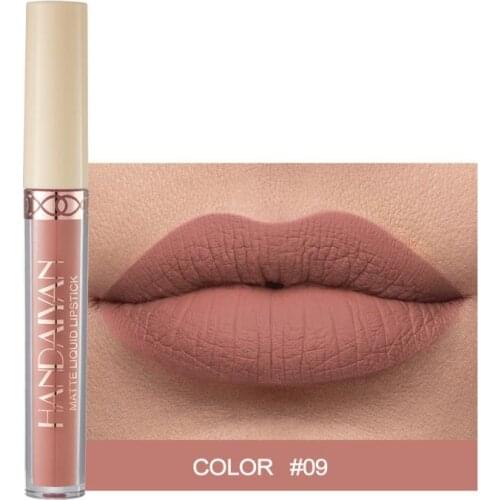 HANDAIYAN 12 Colors Matte Rose Lip Gloss Liquid Lipstick Not Easy To Stain Cup Matte Lip Gloss Sexy Lip Makeup Cosmetic TSLM1
