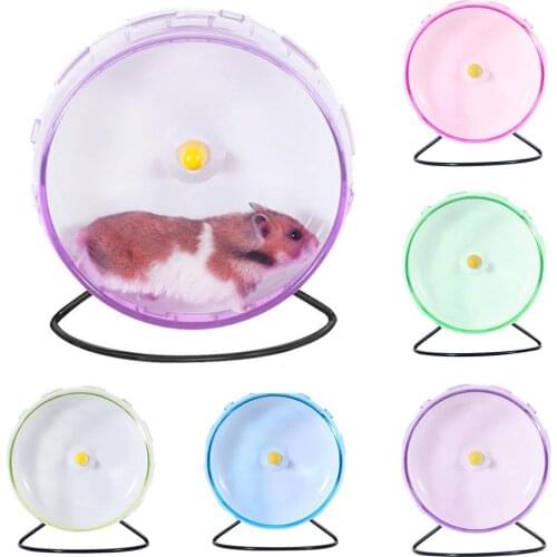 Hamster Mouse Guinea Pig Jog Sports Wheel Running Spinner Exercise Pet Toy