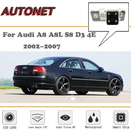 AUTONET Rear View camera For Audi A8 A8L S8 D3 4E 2002~2007/CCD/Night Vision/Reverse Camera/Backup Camera/license plate camera