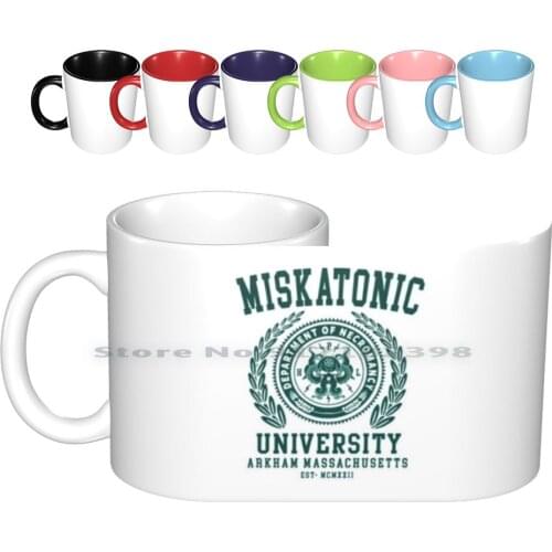 Cthulu And-Miskatonic University Ceramic Mugs Coffee Cups Milk Tea Mug Cthulhu Cthulu Hp Miskatonic University Necronomicon