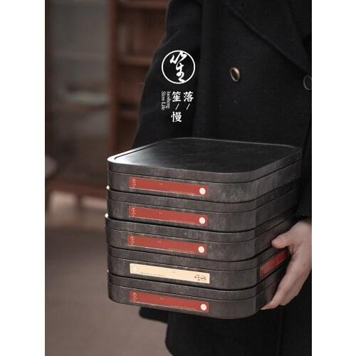 Brick Tea Box Large Pu'er White Tea Box Packaging Empty Gift Box Storage Pry Tea Tinplate Storage Tea Set