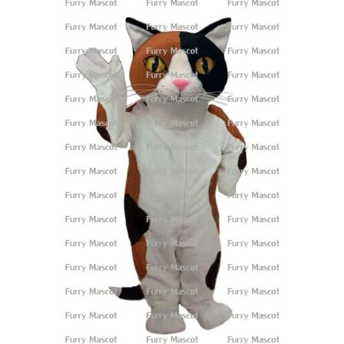 Calico Cat Cosplay Unisex Cute Newly Mascot Costume Suit Cosplay Party Game Dress Outfit Adult Gift A