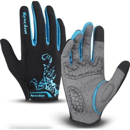 Summer Bicycle Full Finger Cycling Bike Gloves Absorbing Sweat For Men And Women Bicycle Riding Outdoor Sports Protector