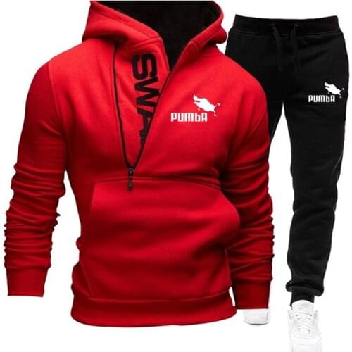 Winter Mens Sets Hoodies+Pants Autumn Hoody Sweatshirt Sweatpants Fashion Slim Fit Men 2 piece Set Hoodie Pant Pullover Hoodies