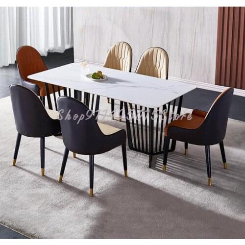 Dining Chair Nordic Light Luxury Solid Wood Stool Backrest Hotel Restaurant Table And Chair Makeup Chair Net Red Leather Chair