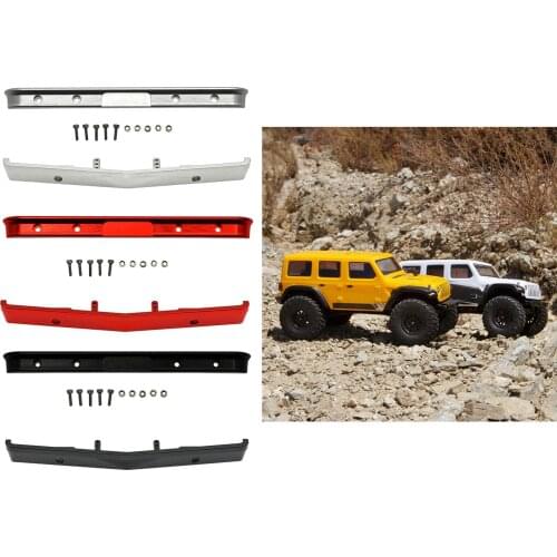 Upgrade Front&Rear Bumper for SCX24 90081 1: 24 Scale RC Crawler Hobby Car Replacement