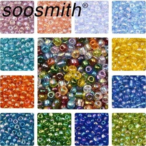 200pcs/Lot 4mm Dazzling Charm Czech Glass Seed Beads DIY Bracelet Necklace Beads For Jewelry Making Accessories