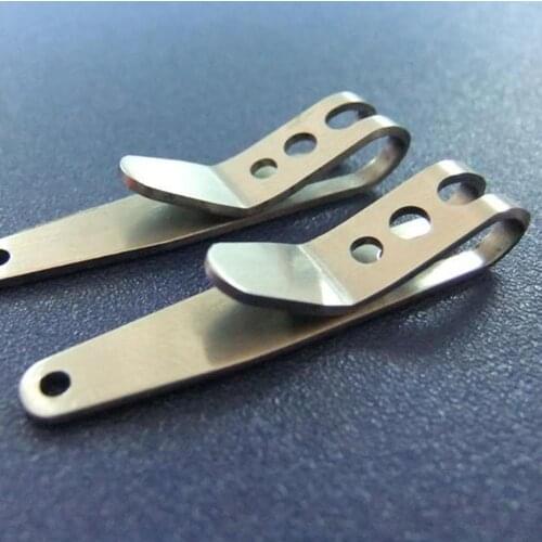 Portable Pocket Bag Suspension Clip Stainless Steel with Key Chain Hanging Carabiner Holder EDC Outdoor Camping Multi-function