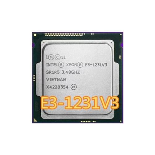 Intel Xeon E3 1231 V3 3.4GHz Quad-Core LGA 1150 Desktop CPU E3-1231 V3 Processor