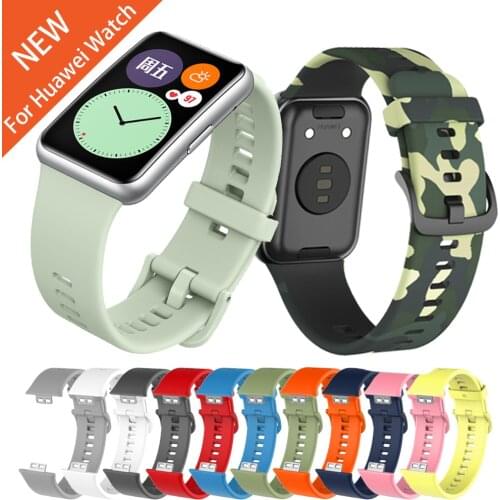 For Huawei Watch Fit 2020 Silicone Sport Band Strap Watchbands For Huawei fit Wristband Replace Bracelet Accessories