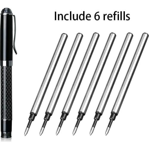 MONOCARBON Luxury Real Carbon Fiber Ballpoint Pen for Gift Signature Business and Office Premium Rollerball Pen