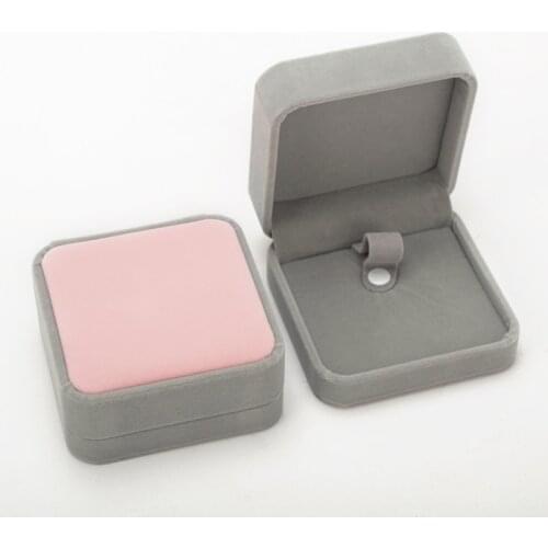 Jewelry box net red small exquisite European high grade bracelet string packing box Plush Jewelry Bags