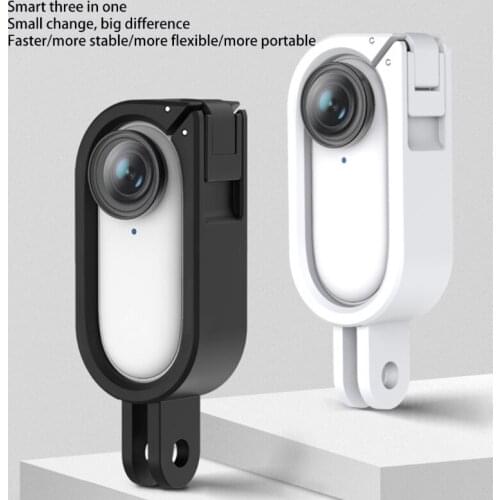 Camera Adapter Protection Frame,1/4 Screw Bracket Mount Protective Case Compatible with Insta 360 Go 2