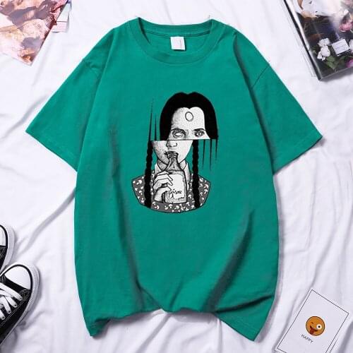 Poisonous Kawaii Character Prints Women Tee Shirt Summer 2021 Fashion T-Shirt Hip Hop Brand T Shirt Kawaii Anime Woman T-Shirts