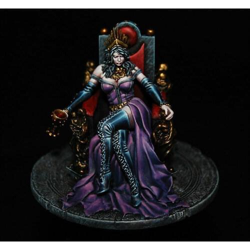 1/32 54MM Vampire WOMAN (WITH BIG BASE ) 54MM Resin figure Model kits Miniature gk Unassembly Unpainted