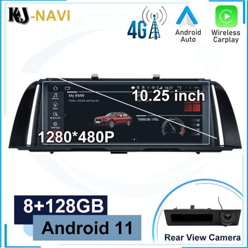 10.25" Android 10 Car Radio For BMW 5 Series F10 F11 520i 525i 528i 2011 - 2017 GPS Navigation auto audio intelligent system