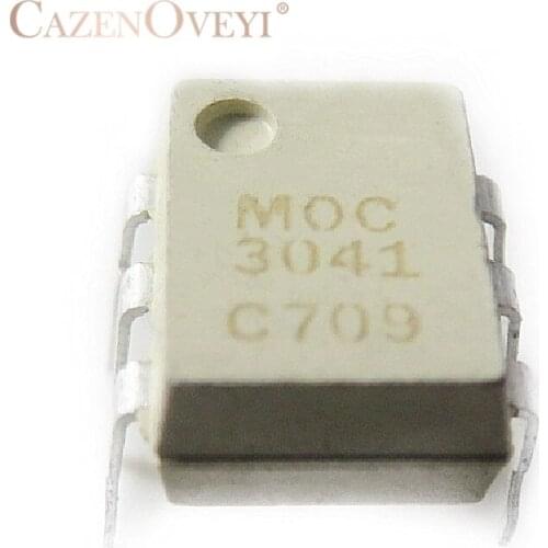 10pcs/lot MOC3041M MOC3041 DIP-6 SMD-6 OPTOISOLATORS TRIAC DRIVERS In Stock