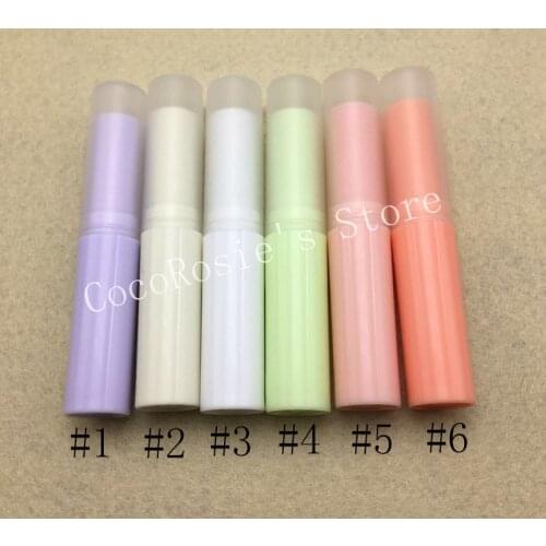 50PCS Empty colorful lipstick tube Plastic slim lip balm tube 4g Korea style lipstick tube