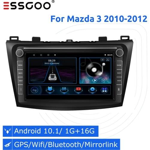 Essgoo 2 din Car Radio Android 9 Inch Autoradio Stereo Bluetooth For Mazda 5 2013-2017 Multimedia Video Player GPS Navigation