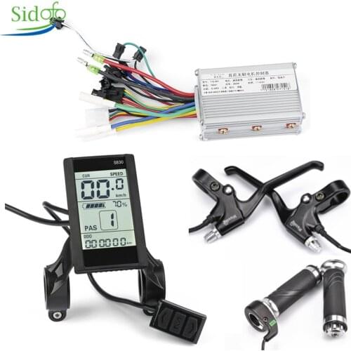 Thumb Throttle for Electric Bike Controller Kit E Bike Motor Controller Sensorless Bldc Electric Bike Controller 48V Motor Kit