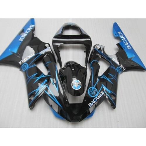 Custom Motorcycle Fairing kit for YAMAHA YZFR1 00 01 YZF R1 YZF1000 2000 2001 ABS Plastic black blue Fairings set+Gifts YB11