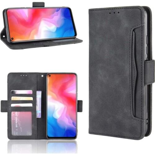 Leather phone case for Vivo NEX 3 5G / IQOO 3 / Y50 / Y30 / S1 Pro / Y9s back Cover Flip wallet with stand Retro Coque