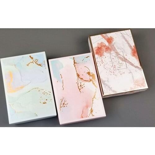Creative Gift Box Marble Paper Bag Nougat Biscuit Handbag Wedding Chocolate Cake Packaging Box Party Supplies