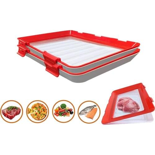 Creative Food Preservation Tray Food Fresh Keeping Fresh Spacer Organizer Food Preservate Refrigerator Food Storage