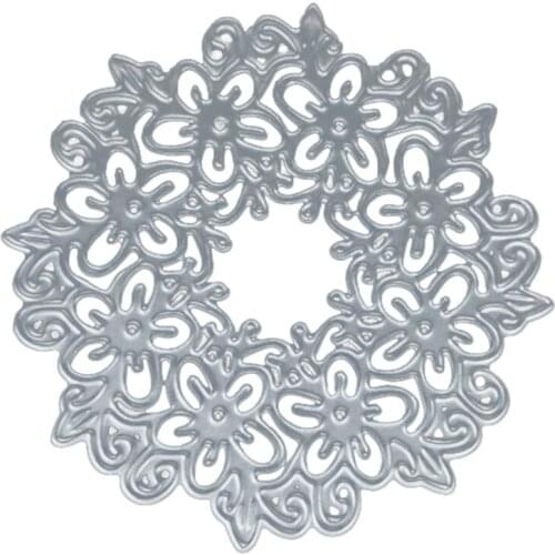 Lace Hollow Circle Metal Cutting Dies Stencils for DIY Scrapbooking Album Paper Card Decorative Craft Embossing Die Cuts