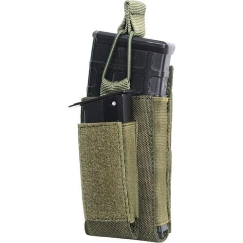 Molle System Magazine Pouch 1000D Nylon Double Layer Storage Bag Airsoft Tactical Rifle Hunting Accessories w