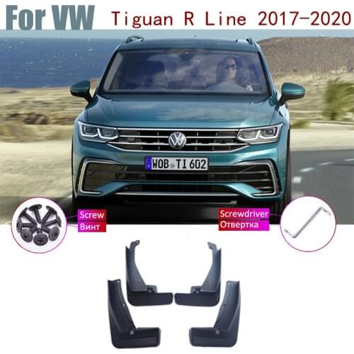 Over Fender Mud Flaps Guard Splash Flap Mudguard Accessories Car Mudflap Fender For VW Tiguan R Line 2020-2017