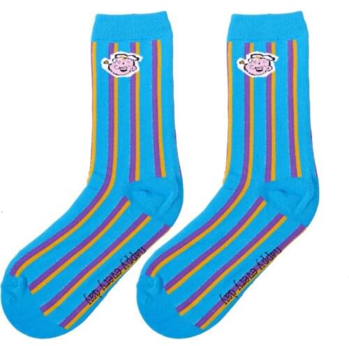 New Comfortable Cotton Socks YZ-S-ZZ-0084 new color Popeye socks artistic abstract stockings individual ladys cotton socks