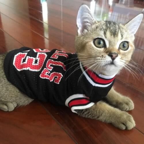 Each Country Cat Clothes Supplies Summer Dog Teddy Bear Puppies Small Dog Puppy Pet Cat Vest Thin Section Football Fan E11404