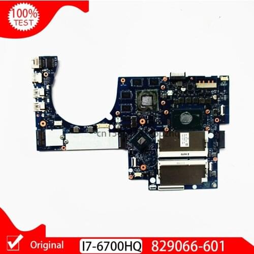 Original For HP ENVY 17 ENVY17 17T-N 17-N178CA 17-N Laptop motherboard 829066-601 829066-501 829066-001 LA-C991P I7-6700HQ I7