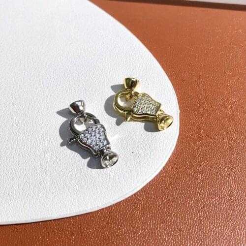 Wholesale Hot Cheap Nice Quality S925 Sterling Silver Pendant Necklace Bracelet Clasp 5pcs/lot