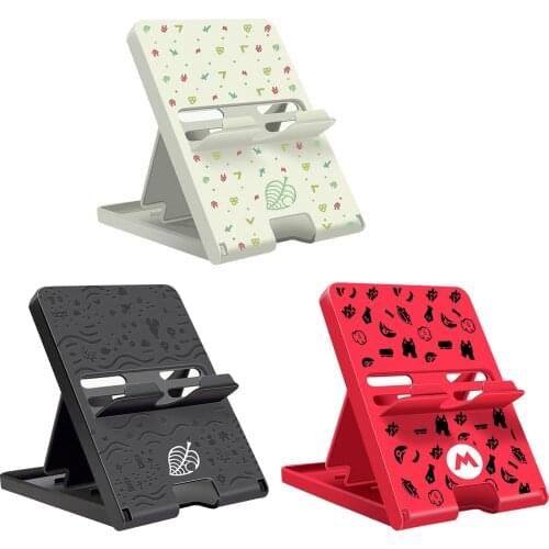 Switch Stand for Nintendo Animal Crossing Switch Holder, Adjustable Switch Lite Compact Portable Foldable Mount for Nintendo