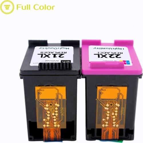 FULLCOLOR ink cartridge 21 22 21xl 22xl compatible for Deskjet 2320 2330 3747 3910 3915 3918 3920 3930 3938 3940 printer