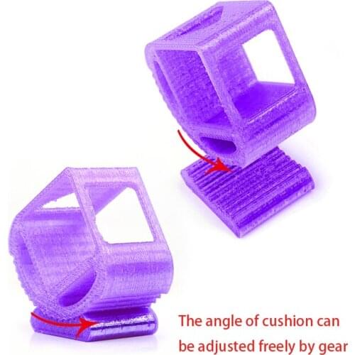 3D Printed TPU Material purple Adjustable camera mount Cases for gopro hero session /gopro hero4 session/gopro hero5 session