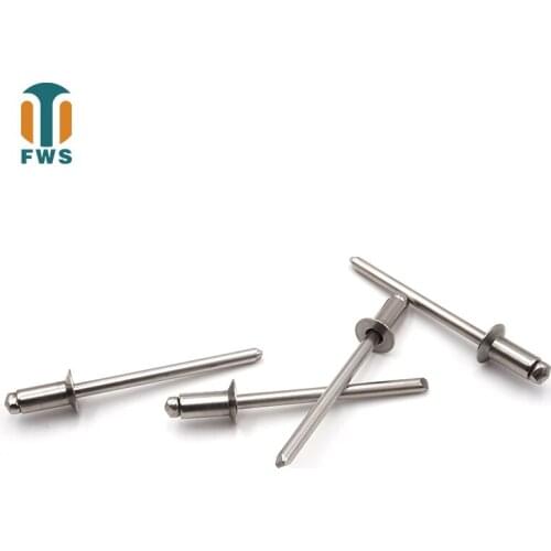 20PCS M4 8-18mm Multi Size GB /T 12617.4 DIN EN ISO 15984 Stainless Steel Countersunk rivets for Furniture Car Aircraft