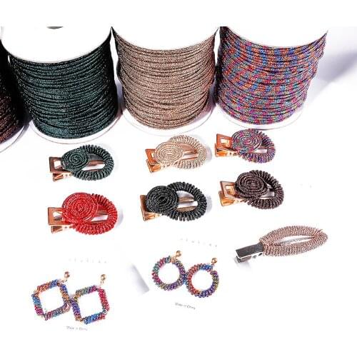 2mm 5M Soft Aluminium Wire Wrapped Metal Thread Wire Cord String Rope For DIY Earring Necklace Beading Craft Jewelry Making