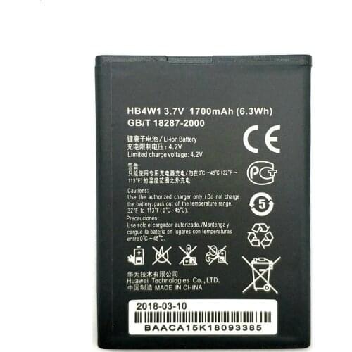 2019 New HB4W1 HB4W1H 3.7V 1700mAh High Quality Phone Battery for Huawei Ascend G510 G520 G525 C8813 C8813Q C8813D T8951 U8951
