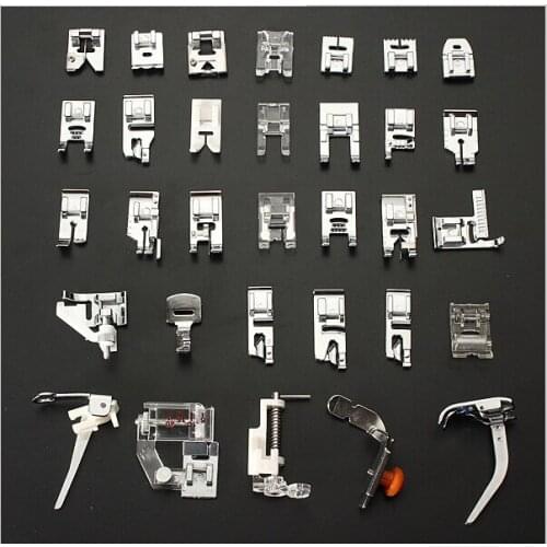 32PCS Sewing Machine Foot Feet Presser For Brother Janome Yokoyama Juki Multifunctional Sewing Machine Parts