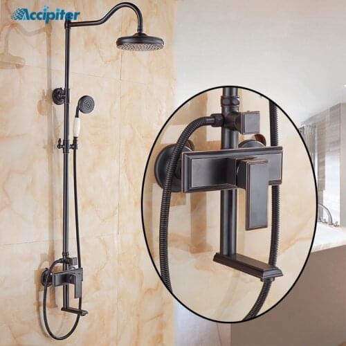 Accipiter Black Shower Faucets