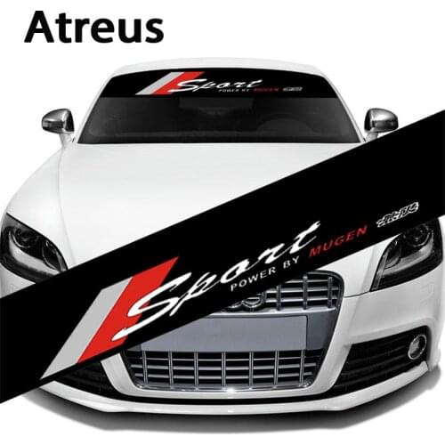 Atreus 1X Car Automobiles Waterproof Auto Car Front Window Windshield Decal Sticker For Honda Civic Camry Ford Focus Car-styling