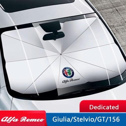Car Sun protection Insulation Sun shade Parasol For Alfa Romeo 156 Giulia Stelvio