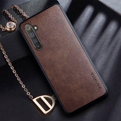 Case for Oppo Realme 6 pro 6i 6s case with Retro business PU leather design,TPU+PU 2in1 material