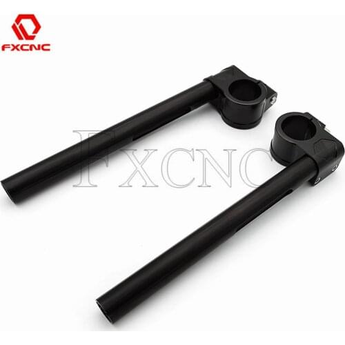 Black 39mm CNC Clip On Clip-on For Harley Davidson Sportster 883 1200 Aluminum Motorcycle Clipon Handlebar Fork Clamp Handle Bar