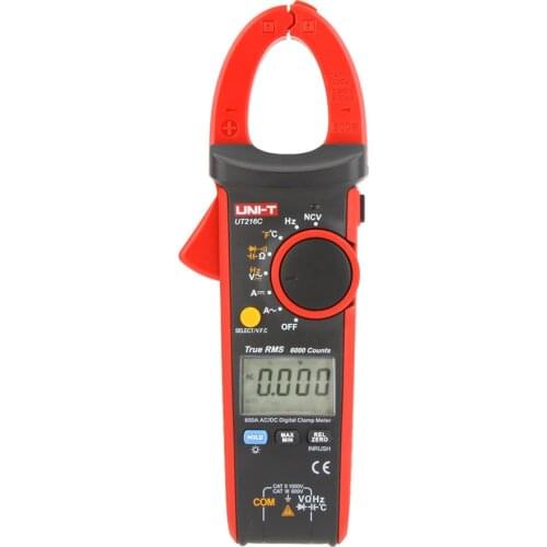 UNI-T UT216C 600A True RMS Digital Clamp Meters Auto Range Multimeters Frequency Capacitance Temperature & NCV Test Megohmmeter