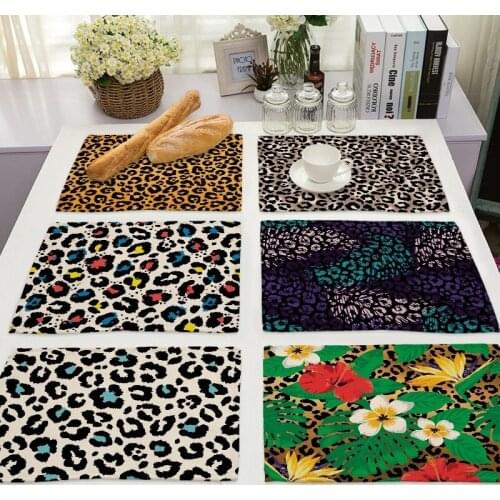 Color leopard table runner tablecloth Table dining Dining tables waterproof tablecloth table cover Tablecloth for table table